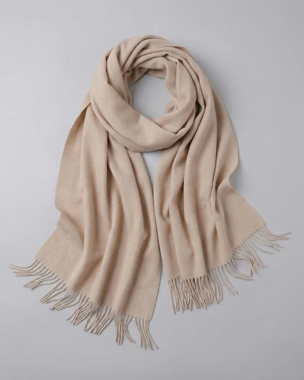Cachecol Cume com Franjas Feminino 100% Cashmere