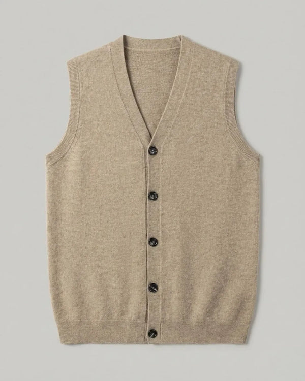 Colete Clássico Masculino 100% Cashmere