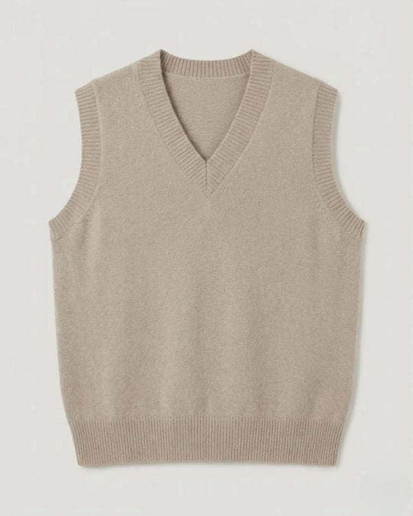 Colete Nevada Gola V Feminino 100% Cashmere