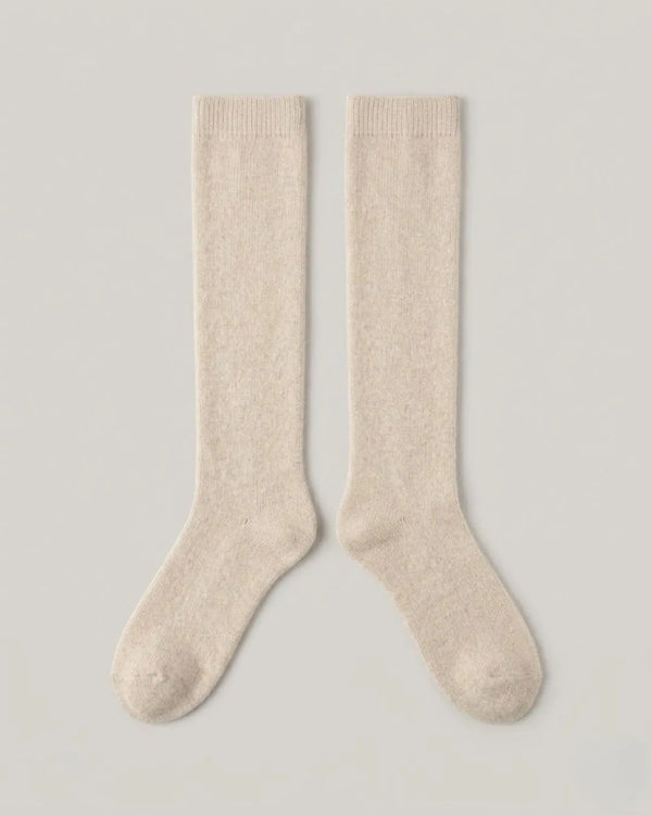 Meias Cano Alto Feminina 100% Cashmere