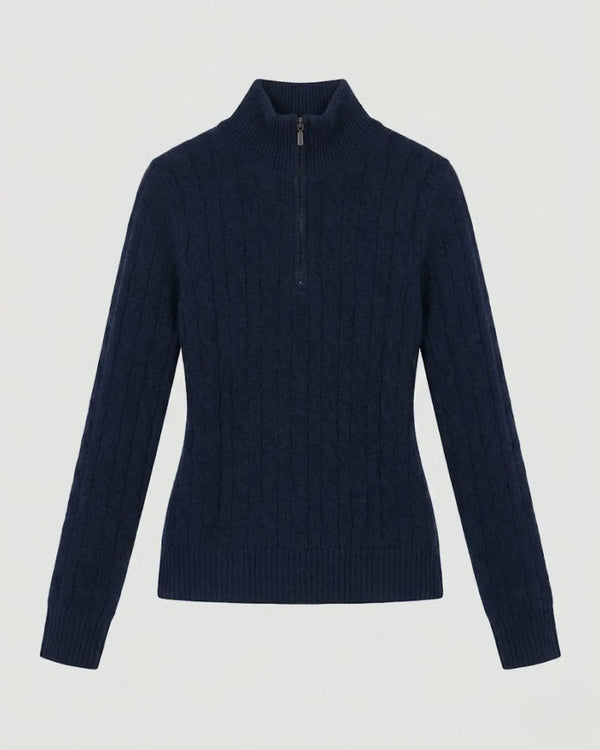 Pulover_Geada_Cable-Zip_Feminino_100_Cashmere_
