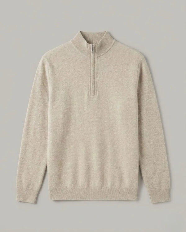Pulôver Vértice Quarter-Zip Masculino 100% Cashmere