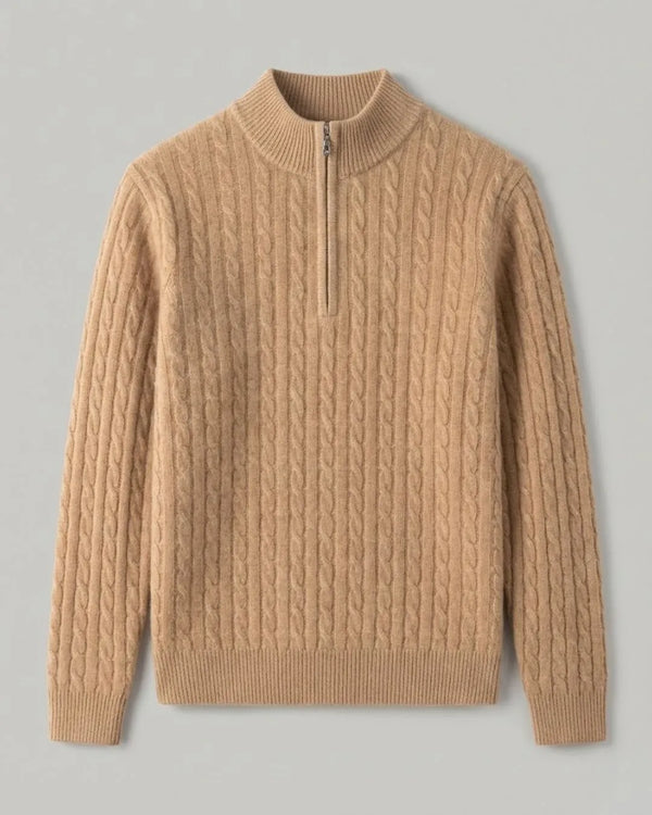 Suéter Cimo Quarter-Zip Masculino 100% Cashmere