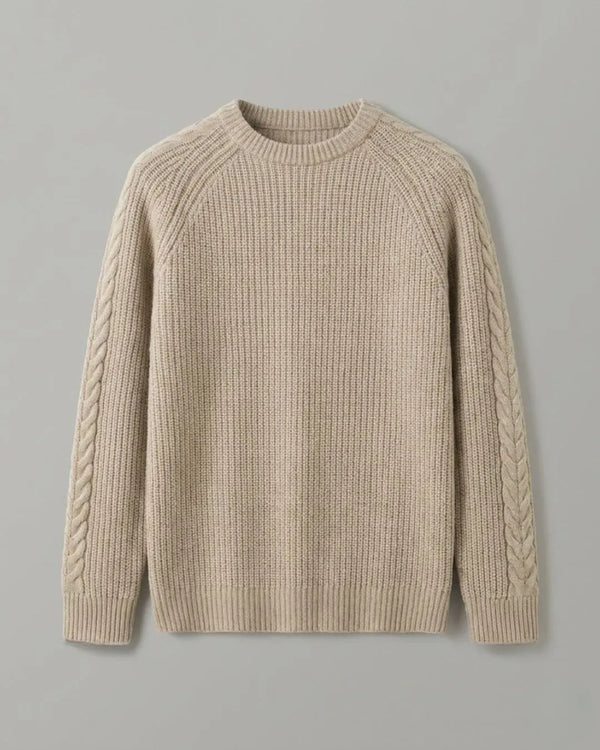 Suéter Horizonte Ribbed Masculino 100% Cashmere