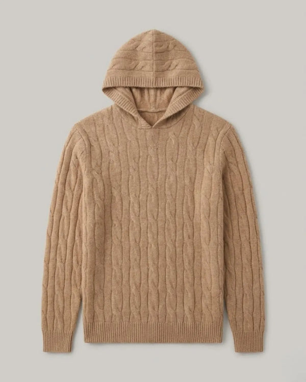 Suéter Monte com Capuz Masculino 100% Cashmere