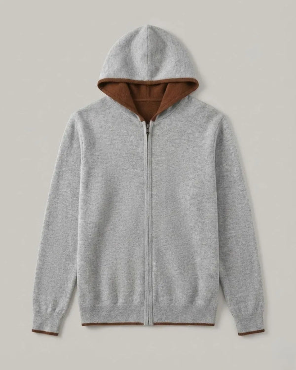 Suéter Nevado Full-Zip Masculino 100% Cashmere